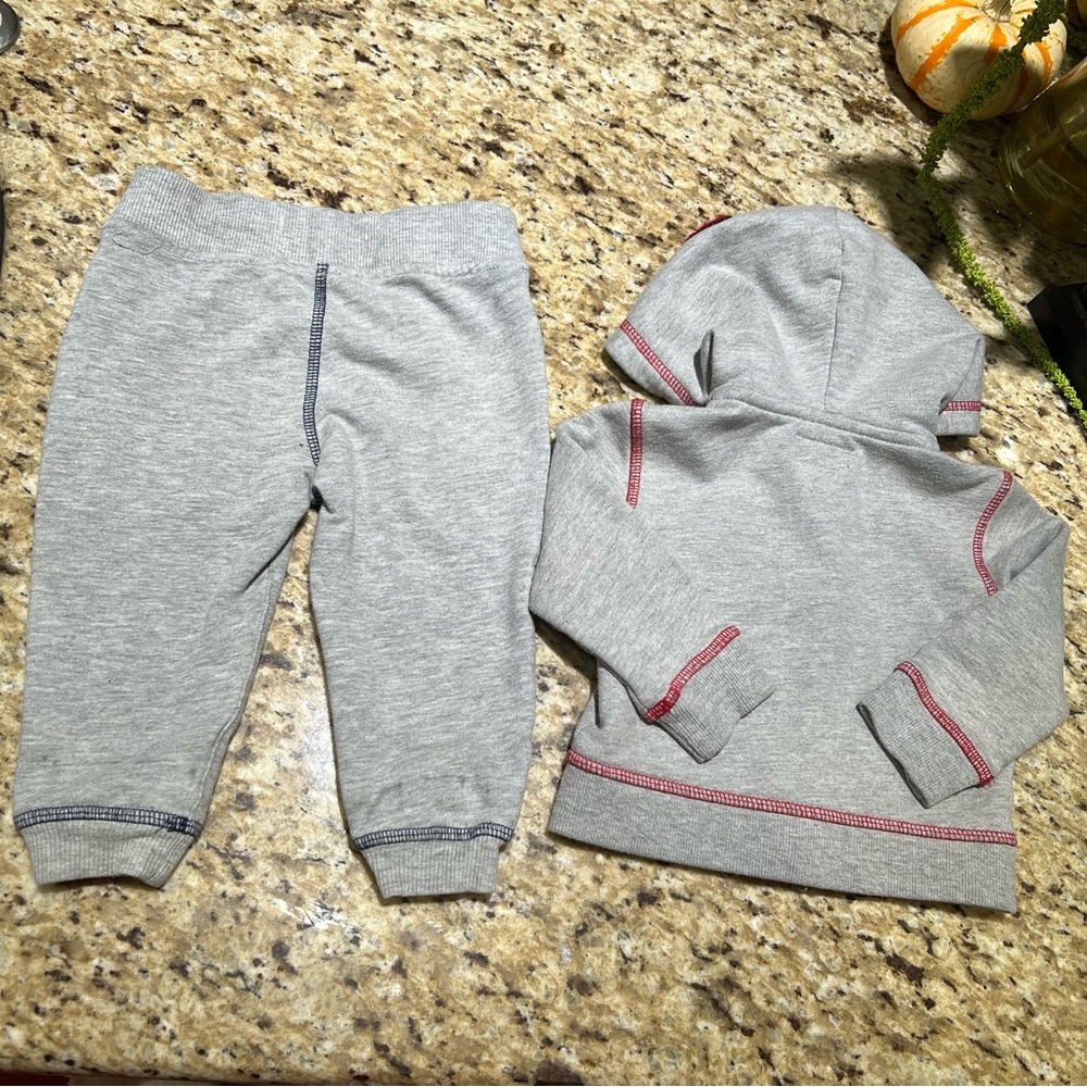 True Religion Grey Jogger Toddler Set 12M - Picture 5 of 5